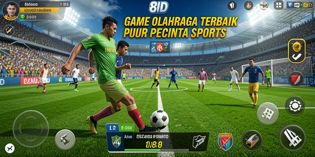 Tampilan gameplay menarik dari 8ID dengan aksi olahraga seru.
