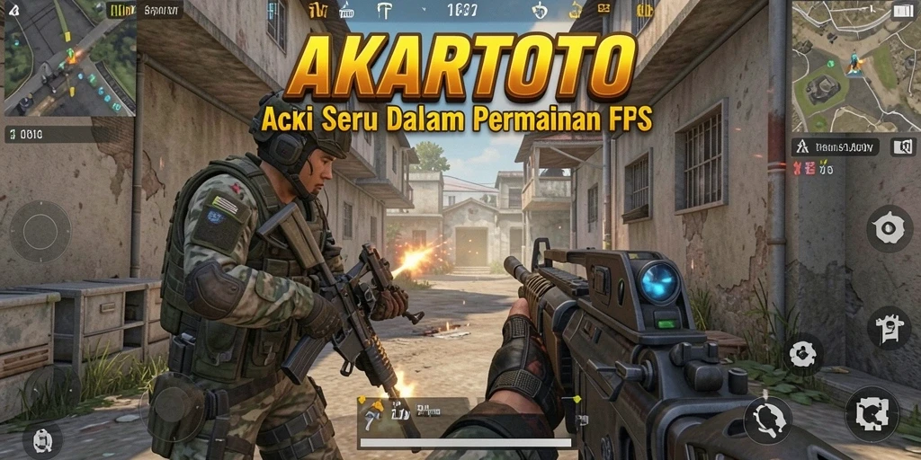 Tangkapan layar gameplay AKARTOTO dengan aksi pertempuran seru.