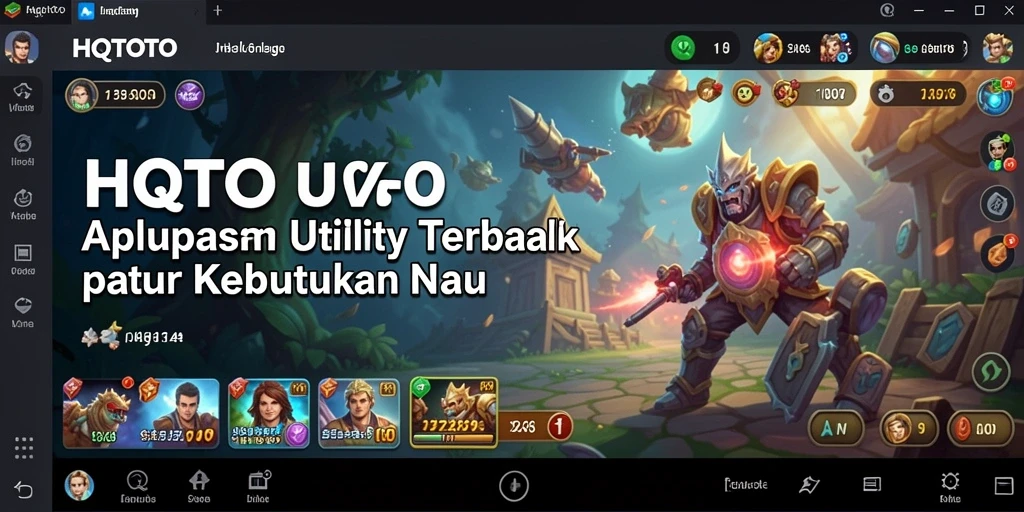 Tampilan antarmuka HQTOTO yang sederhana dan intuitif.