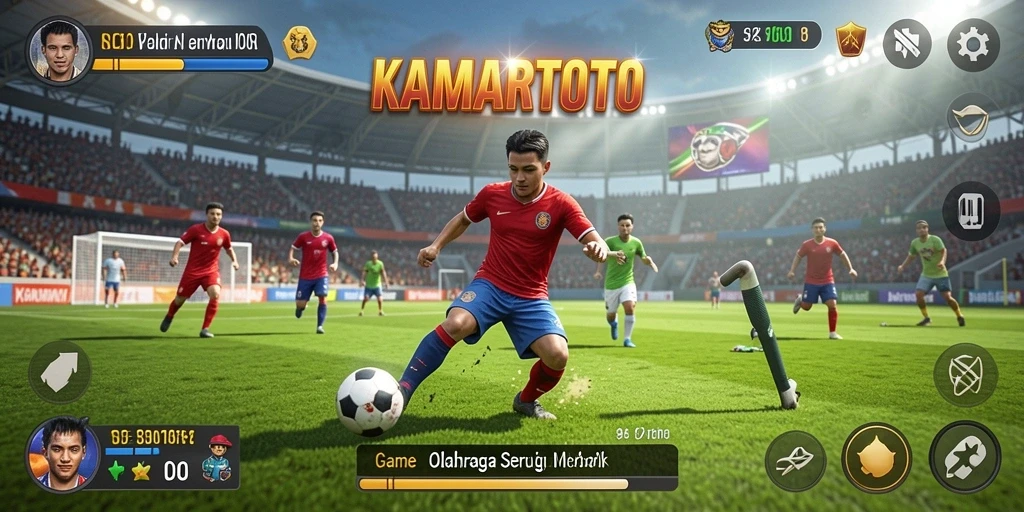 Tampilan gameplay yang seru di KAMARTOTO dengan momen adu cepat.