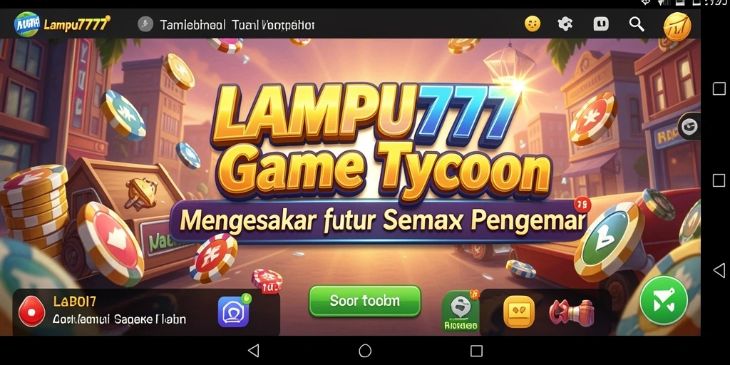 Tampilan gameplay menarik LAMPU777 menunjukkan dunia bisnis yang dinamis.