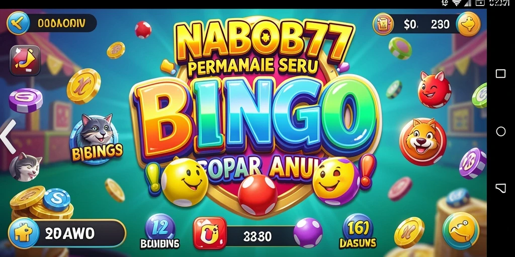 Screenshot utama menunjukkan gameplay seru dan interaktif Bingo.