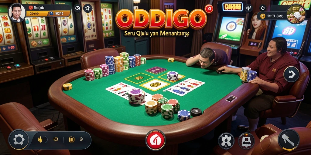 Screenshot gameplay ODDIGO menampilkan momen seru QiuQiu.