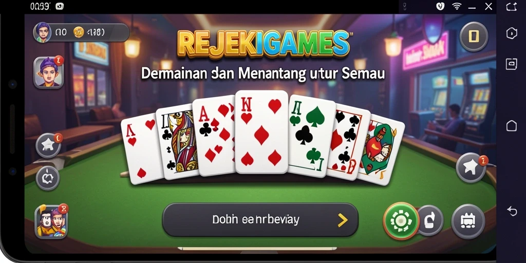 Tangkapan layar utama gameplay Domino yang seru dan mendebarkan.