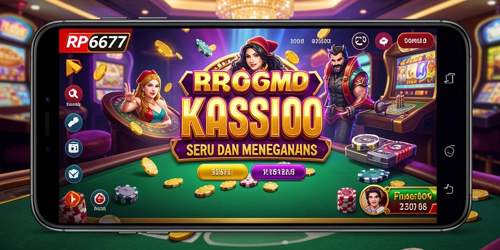 Tampilan gameplay seru dari aplikasi Kasino RP6677.