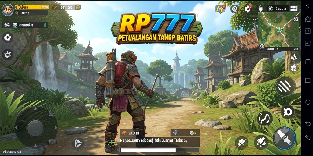 Gameplay RP777 yang luas dan mendebarkan dalam dunia terbuka.