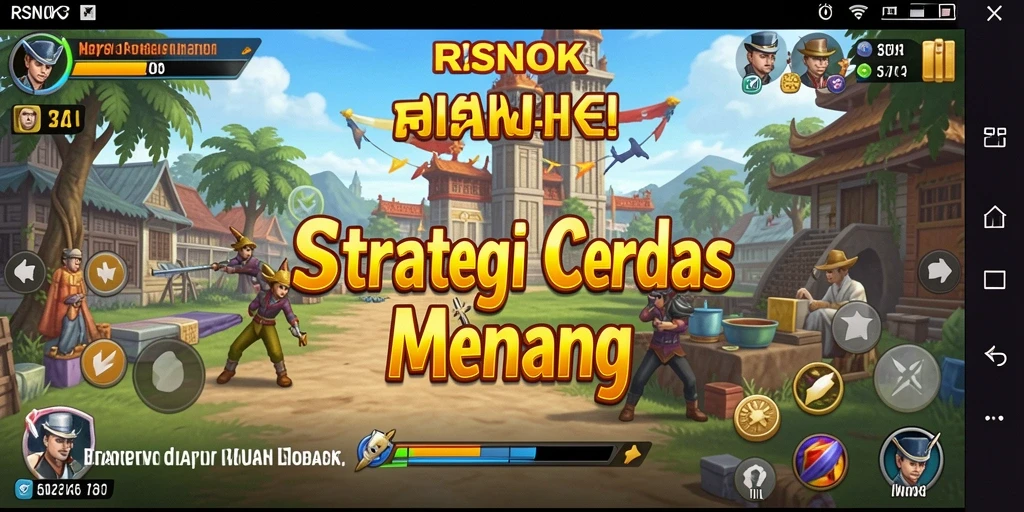 Tampilan gameplay RSNOK dengan strategi mendebarkan.