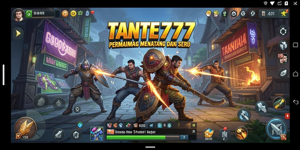Tampilan gameplay menarik dari TANTE777 yang penuh strategi.