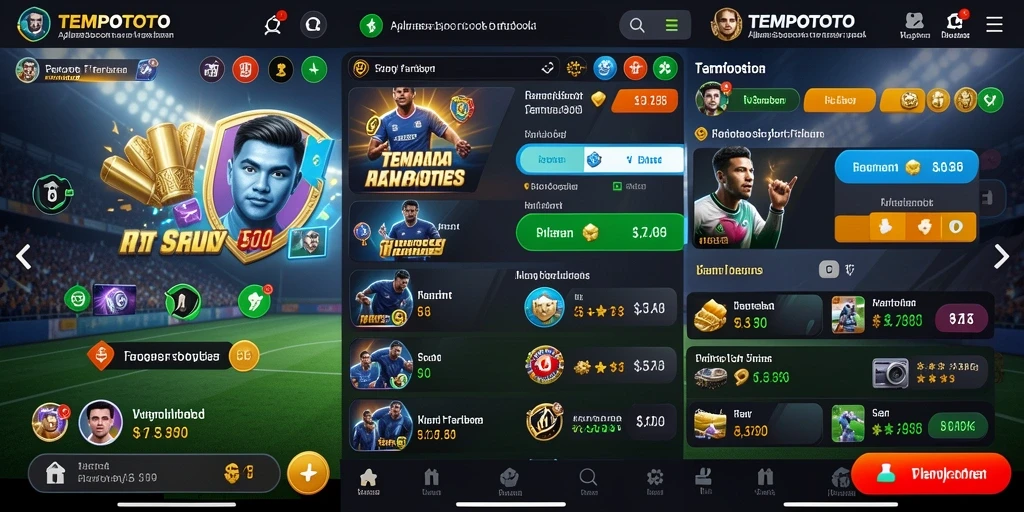 Tampilan screenshot TEMPOTOTO yang menunjukkan fitur taruhan langsung.