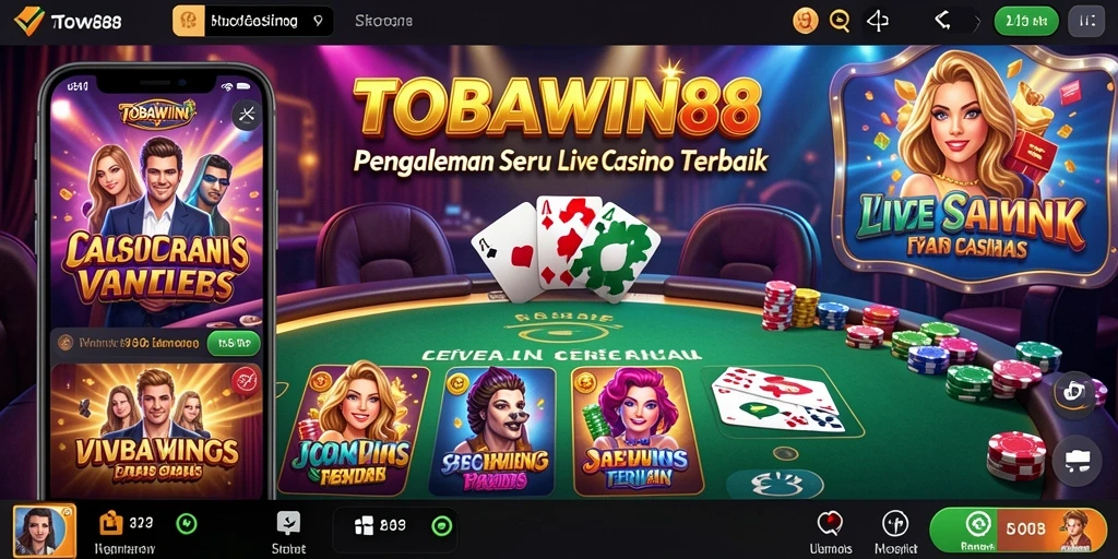 Tampilan gameplay Live Casino yang menarik dan interaktif.